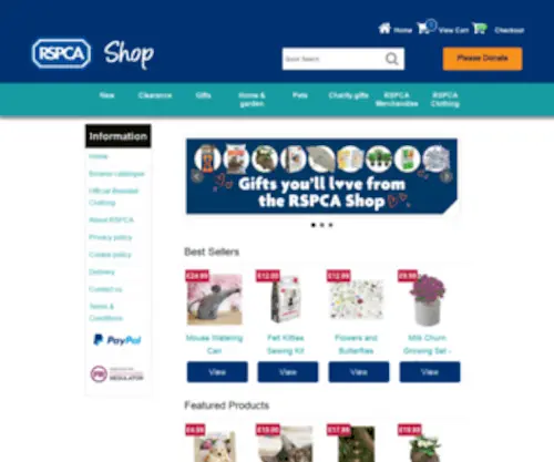 RSpcashop.co.uk(Buy from the RSPCA Shop) Screenshot