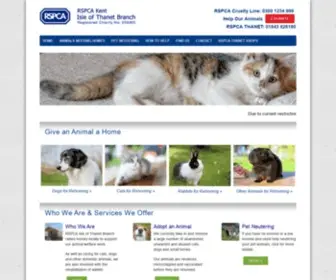 RSpcathanet.org.uk(RSPCA Isle of Thanet Branch) Screenshot