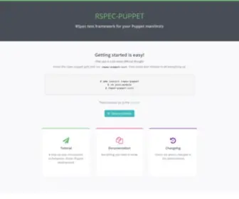 Rspec-Puppet.com(Rspec Puppet) Screenshot