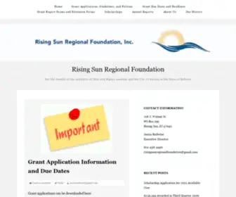 RSrfonline.org(Grants and Scholarships) Screenshot