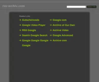RSS-Archiv.com(RSS Archiv) Screenshot