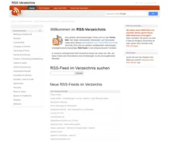 RSS-Verzeichnis.de(RSS Verzeichnis) Screenshot