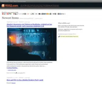 RSS2.com(All the Best RSS Feeds For Your Guilt) Screenshot