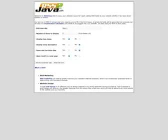 RSS2Java.com(RSS to Java) Screenshot