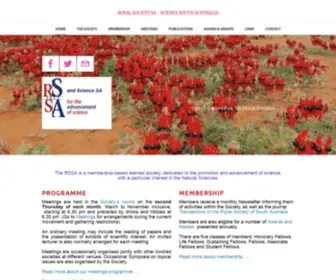 Rssa.org.au(ROYAL SOCIETY SA) Screenshot