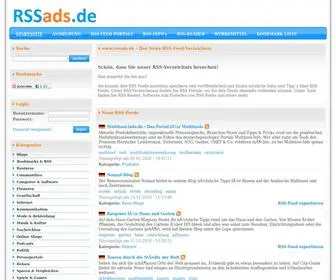 Rssads.de(Feed Verzeichnis) Screenshot