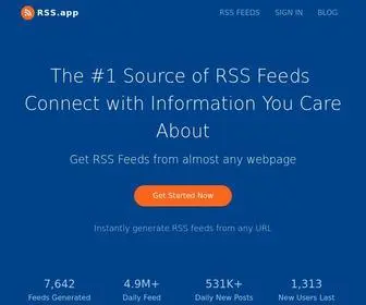 RSS.app Screenshot