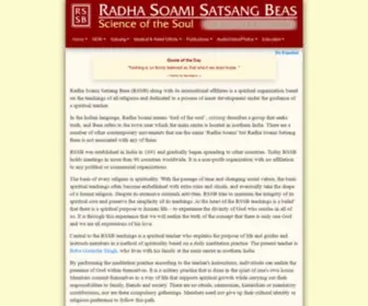 RSSB.com(Radha Soami Satsang Beas) Screenshot
