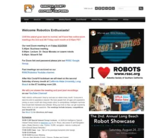 RSSC.org(Robotics Society of Southern California) Screenshot