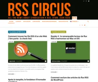 RSscircus.com(RSS Circus : toute l'actualité de la syndication de contenu (RSS) Screenshot