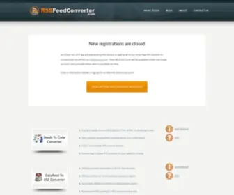 RSsfeedconverter.com(RSS Feed Converter) Screenshot