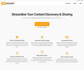 RSSground.com(Content Discovery & Content Sharing Automation Service) Screenshot