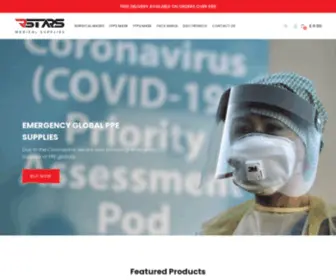 Rstarsmedicalsupplies.com(Surgical Masks Uk) Screenshot