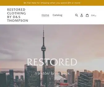 RStoredclothing.com(Restored Clothing By D&S Thompson) Screenshot