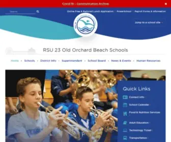 Rsu23.org(RSU 23 Old Orchard Beach SchoolsHome) Screenshot