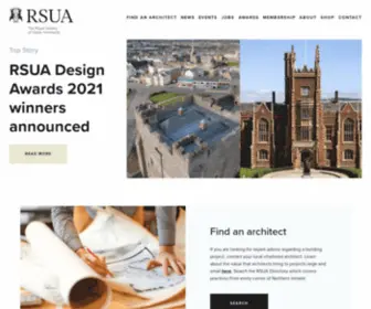 Rsua.org.uk(Royal Society of Ulster Architects) Screenshot