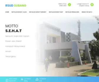 Rsudsubang.com(RSUD SUBANG) Screenshot