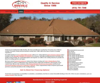 RSVlroofing.com(Roseville Roofing) Screenshot