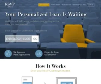 RSVploans.com(Invitation-Only Personalized Loans) Screenshot