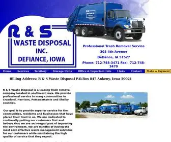 Rswaste.com(R & S Waste Disposal) Screenshot