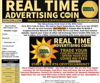 Rtacoin.com(Coin Builder Traffic Exchange) Screenshot