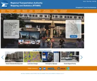 Rtams.org(Regional Transportation Authority Mapping and Statistics) Screenshot