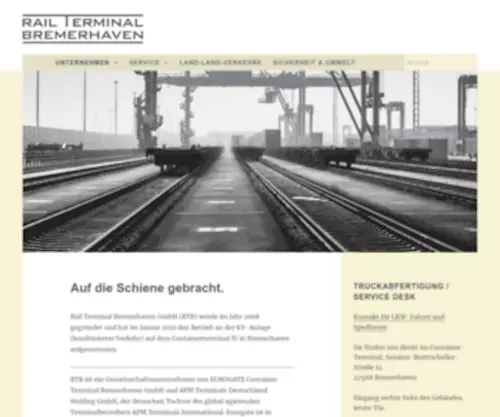 RTB-Bremerhaven.eu(Rail Terminal Bremerhaven) Screenshot