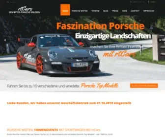 Rtcars.de(Porsche mieten Veranstaltungen Events Touren Gardasee Boot mieten) Screenshot