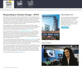 RTCC.org(Climate change news) Screenshot