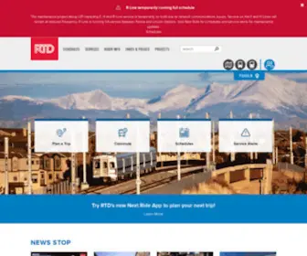 RTD-Denver.com(Regional Transportation District) Screenshot