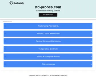 RTD-Probes.com(RTD Probes) Screenshot