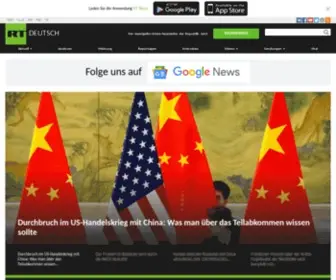 Rtdeutsch.com(RT Deutsch) Screenshot