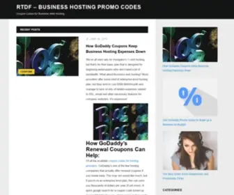 RTDF.org(Business Hosting Promo Codes) Screenshot