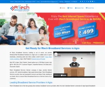 Rtechbroadband.com(Best Internet Service Provider in Agra) Screenshot