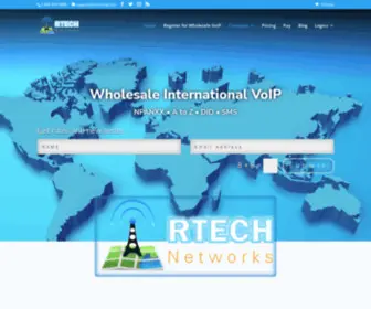 Rtechvoip.com(RTECH Networks) Screenshot