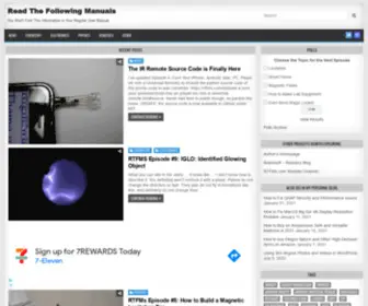 RTFMS.com(You Won't Find This Information in Your Regular User Manual) Screenshot