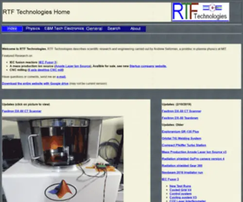 RTftechnologies.org(RTftechnologies) Screenshot