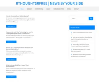 Rthoughtsrfree.org(News by your side) Screenshot