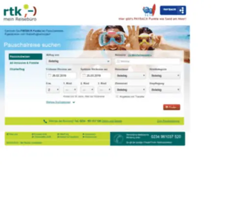 RTK-Urlaub.de(Online Urlaub planen & Reisen buchen) Screenshot