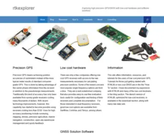 Rtkexplorer.com(Exploring low cost solutions for high precision GPS/GNSS) Screenshot