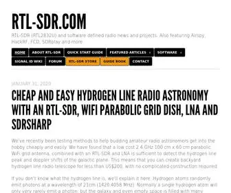 RTL-SDR.com(A blog about software defined radio and in particular the RTL2832U RTL) Screenshot