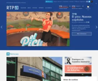 Rtpa.es(RTPA Radiotelevisión del Principado de Asturias) Screenshot
