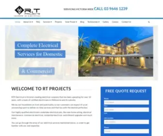 Rtpelectrical.com.au(Accredited and Licensed Electricians in Domestic) Screenshot