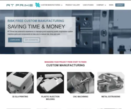 RTprime.com(Contract Manufacturing Solutions) Screenshot