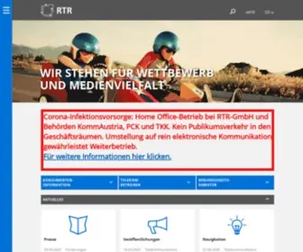 RTR.at(Die Rundfunk und Telekom Regulierungs) Screenshot