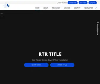 RTrtitle.com(Title Company) Screenshot