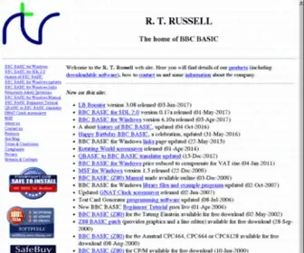 Rtrussell.co.uk(BBCBASIC) Screenshot