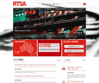 Rtsa.com.au(Railway Technical Society of Australasia) Screenshot