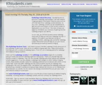 RTstudents.com(Radiology Schools) Screenshot
