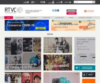 RTVC.gov.co(RTVC Sistema de Medios Públicos) Screenshot